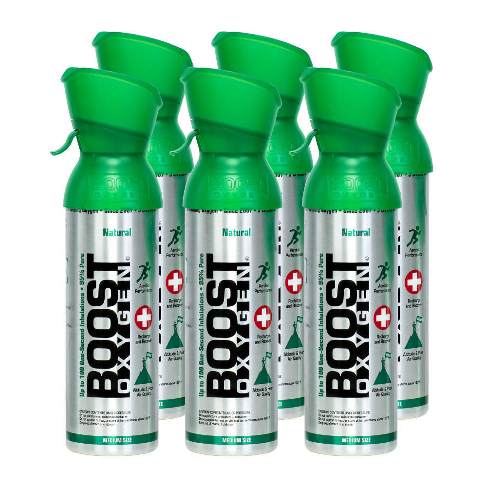 Boost Oxygen Medium Natural 5L Canister | Respiratory Support for Aerobic