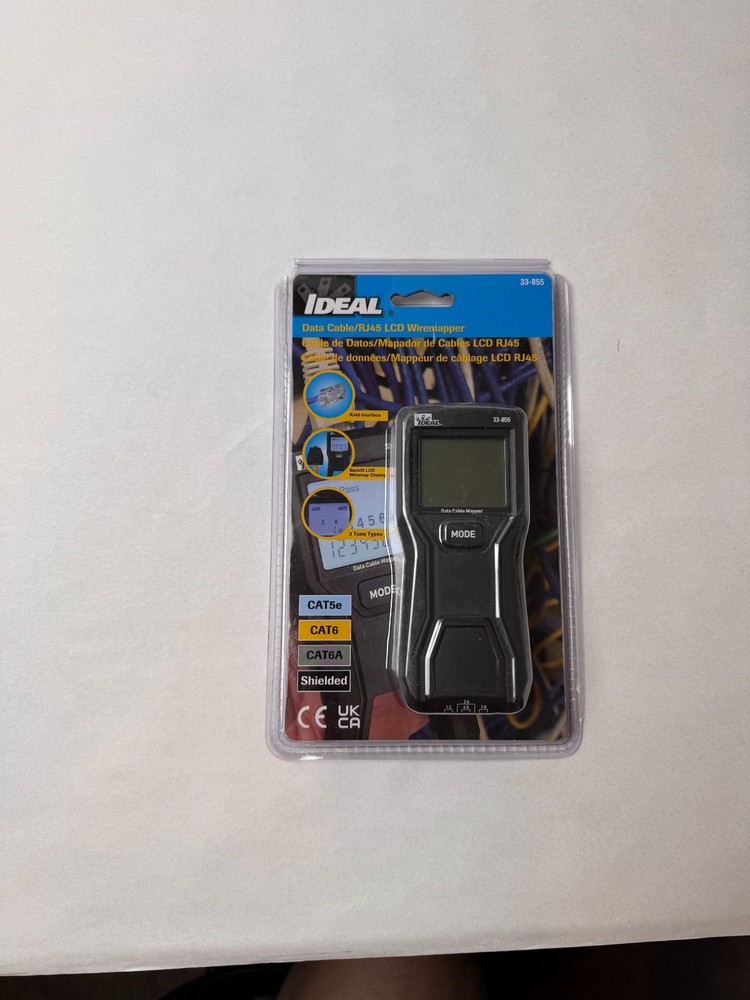 IDEAL 33-855 Data/Ethernet LCD Wiremapper - New