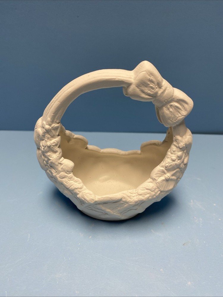 Ceramic Bisque Mini Easter Basket Ready To Paint Your Ideas
