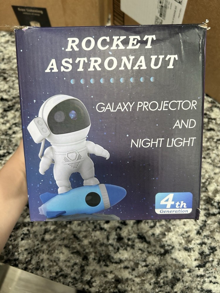 Astronaut Rocket Galaxy LED Night Light BL-HJ07 Rotatable Projection RGBCW