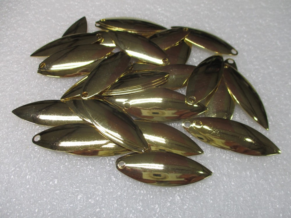 50 PCS. Willow Leaf Brass Spinner Blades Size # 4