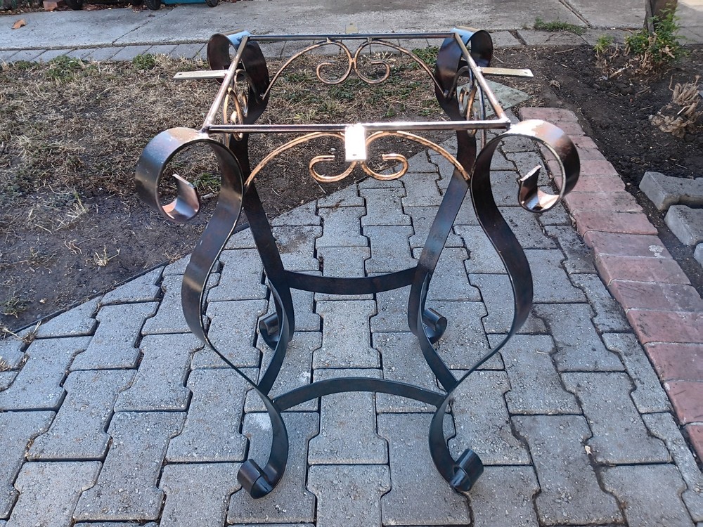 cast iron outdoor table base vintage