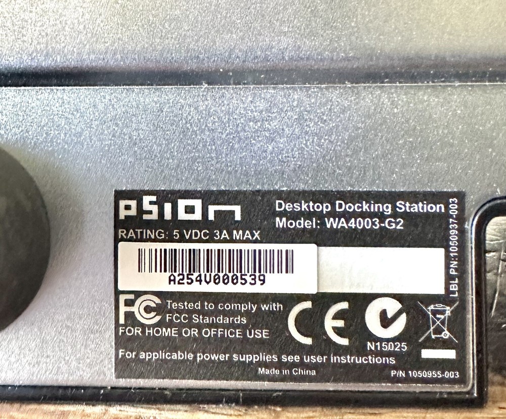 Motorola Workabout Pro4 7528X Barcode Scanner Base Charger Battery Handheld