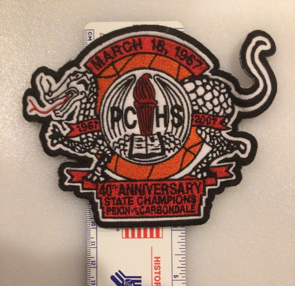 1967 Pekin Chinks state championship reunion patch