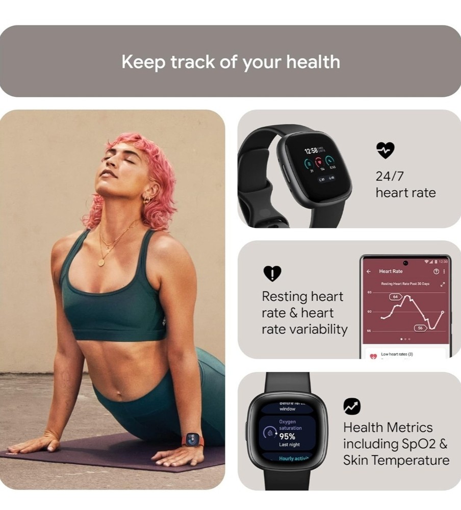 Fitbit Versa 4 - Black Infinity