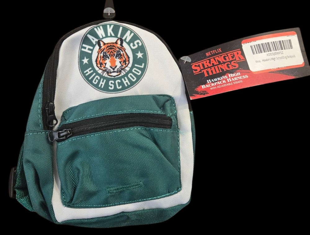 Netflix Stranger Things Hawkins, High Backpack Dog Harness, Size Small