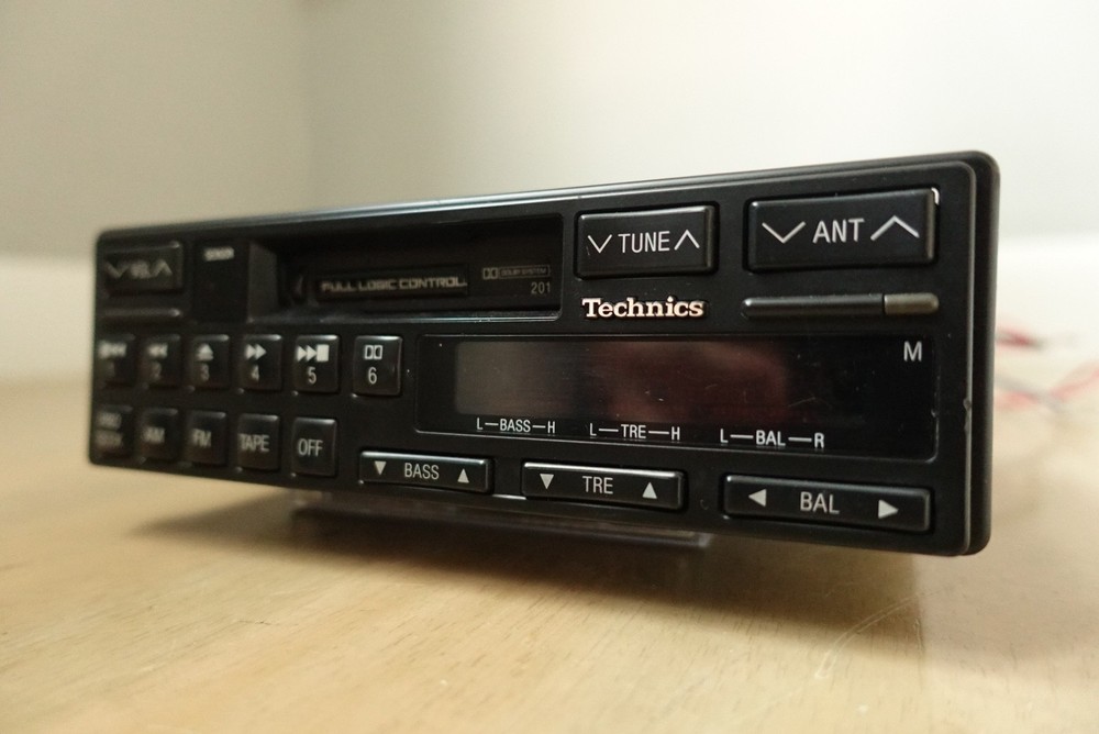 Technics for Mercedes Car. Model J201. Cassette/Bluetooth player. Classic Design
