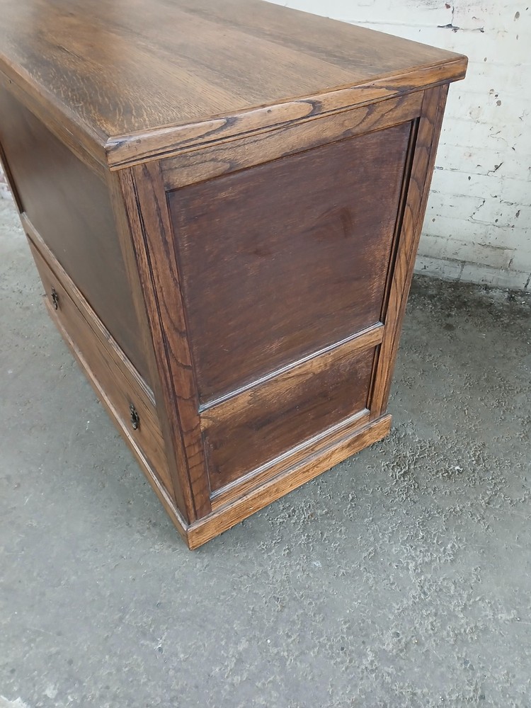 Oak Blanket Box Oak Bedding Box on casters