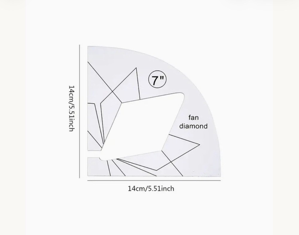 11 Pc Acrylic Quilting Template Ruler DIY sewing Patchwork Kit