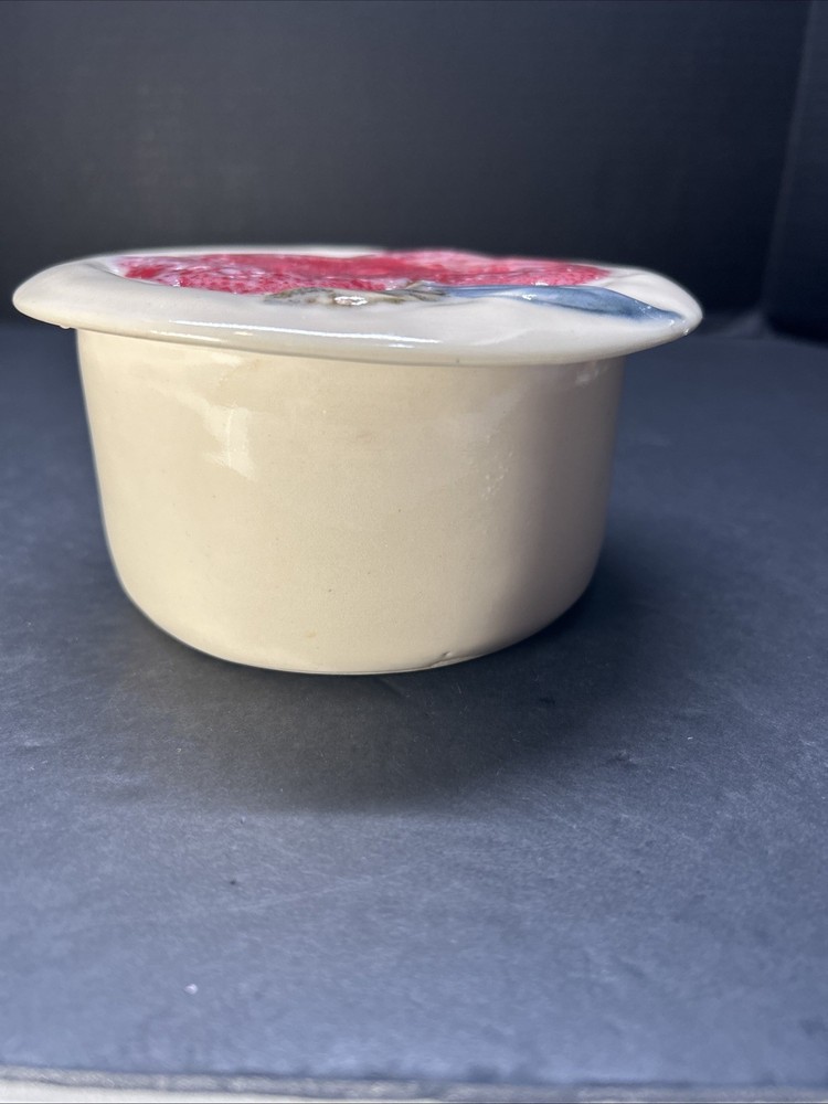 Studio Art Pottery Butter Bell Apple Signed