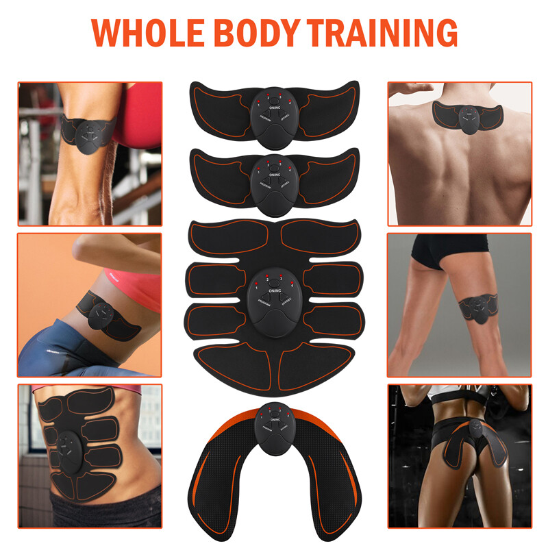 EMS ABS Muscle Trainer Abdominal Hip Buttocks Stimulator Electric Smart Training