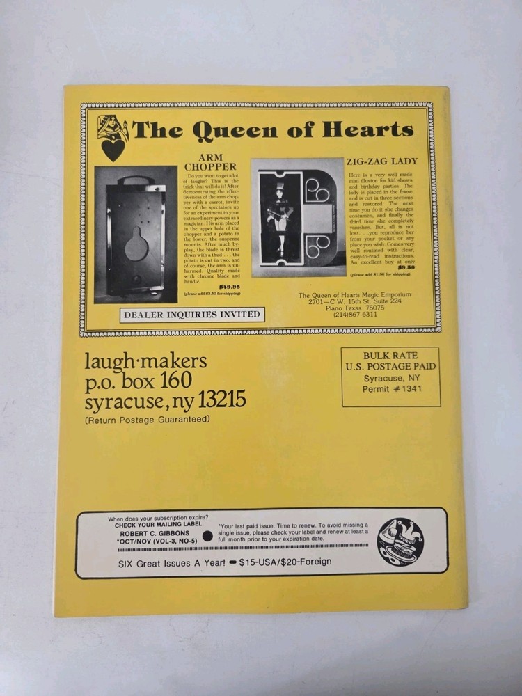The Laugh Makers MagazineFall 1984 Issue
