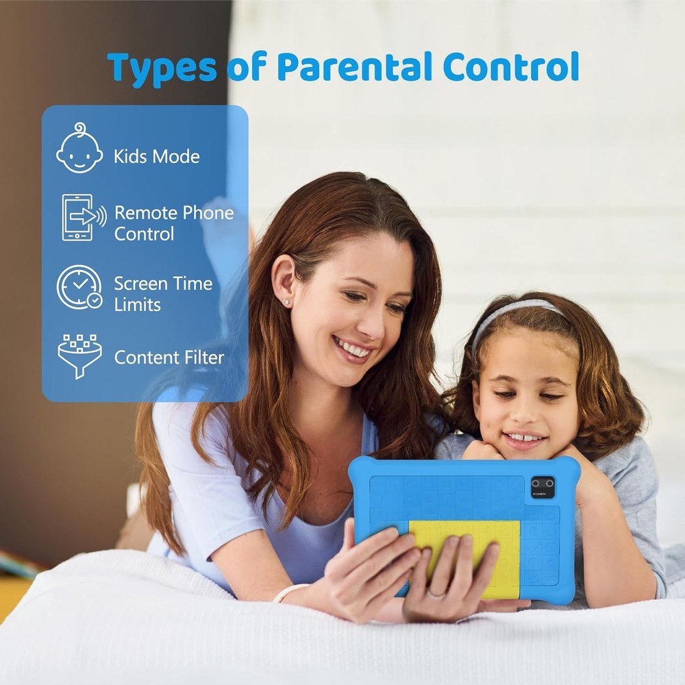 Kids Tablet 7" Android 12 Quad-core Tablet 32GB Tablets Shockproof Touchscreen