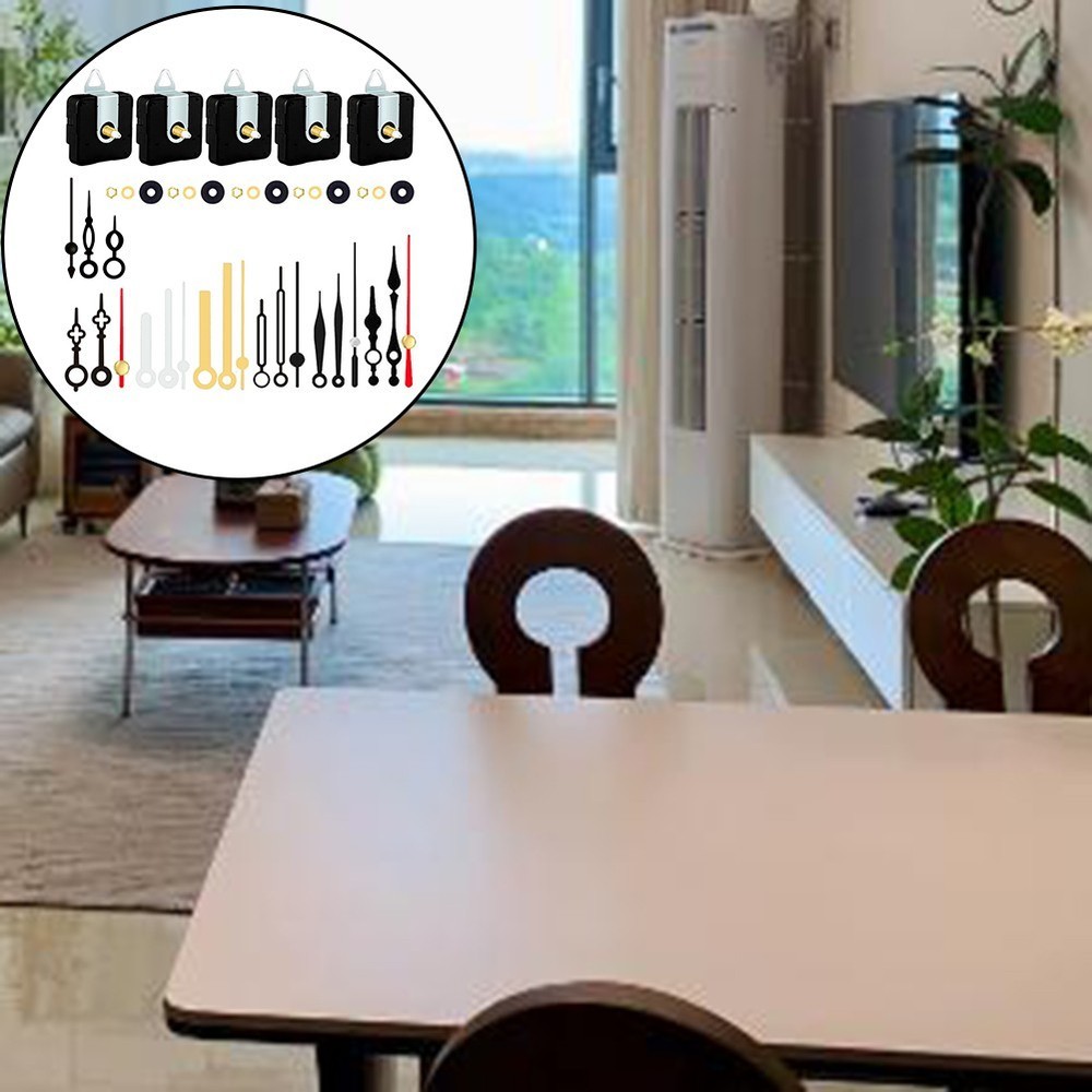 Silent Battery Powered Quartz Clock Movement Replacement Kit with Hands