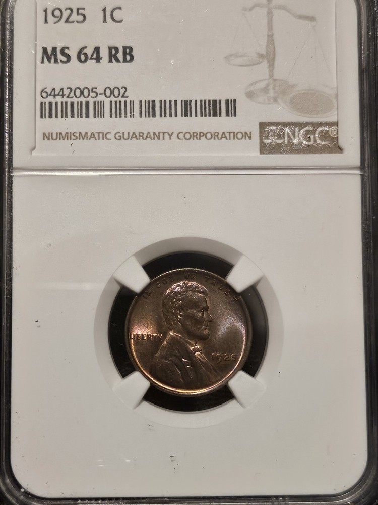 1925 Lincoln Wheat Cent MS64 Nice TONER