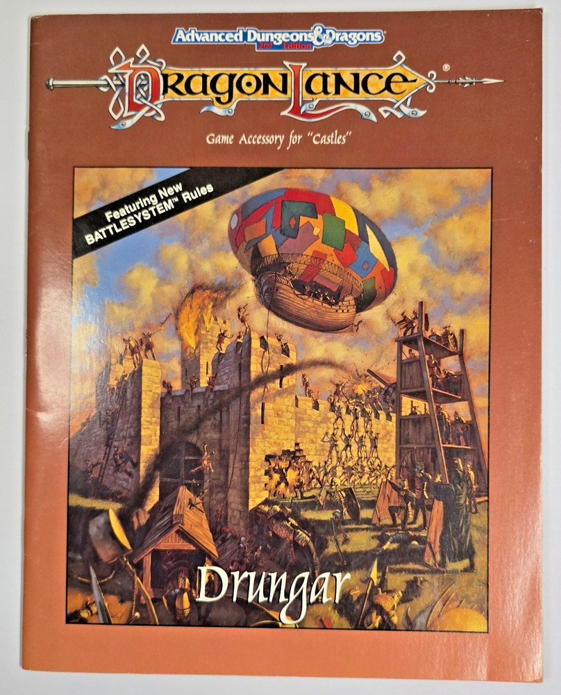 Advanced Dungeons & Dragons Dragonlance Drungar - Game Accessory For Castles