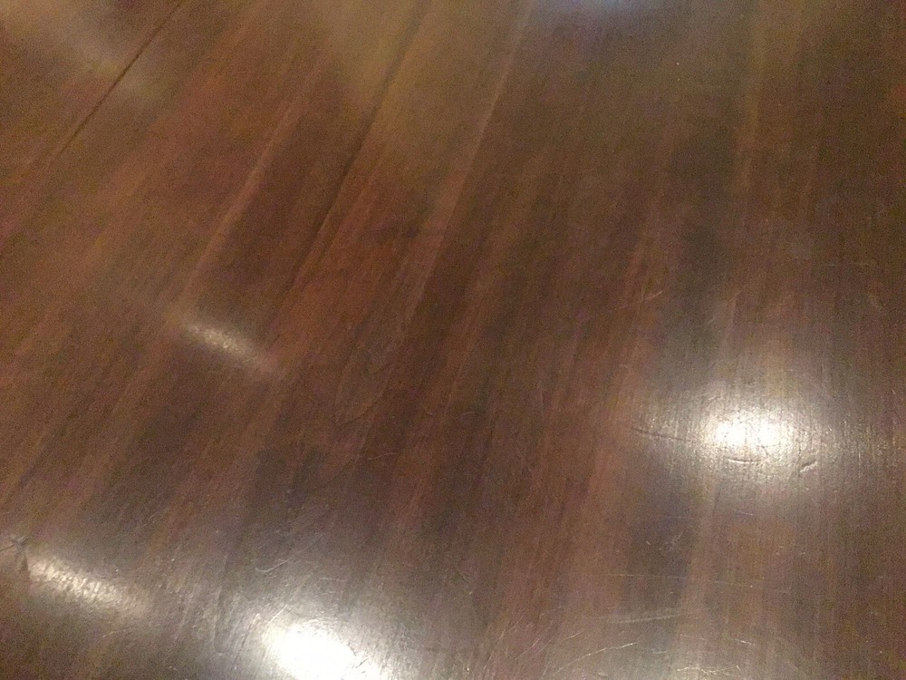 AUTHENTIC MCM KINDEL GRAND RAPIDS WALNUT DINNING FOLD DOWN TABLE / GATE LEGS