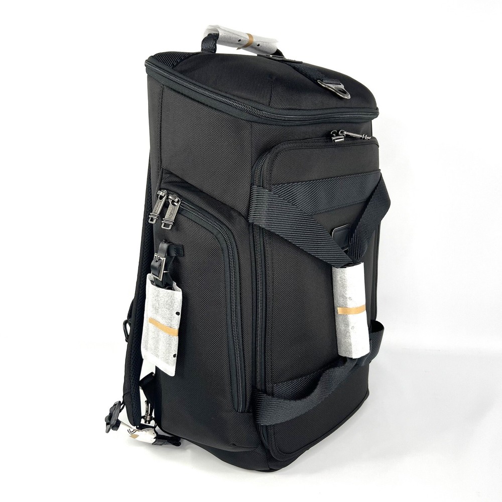 TUMI Fremont Evanston Hedrick Hybrid Backpack Duffel Bag Solid Black