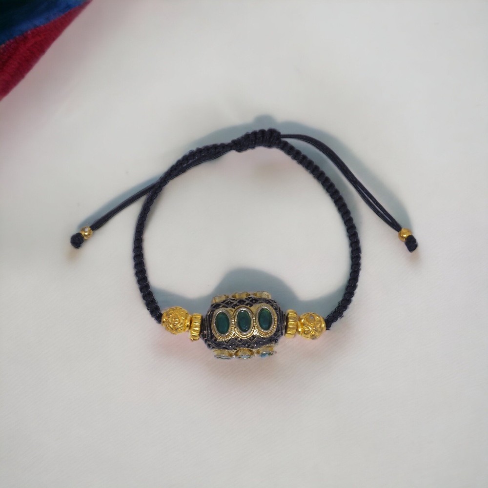 Artisan Handmade Beautiful Ethnic Bracelet With Rope Cotton Wire Adjustable Size