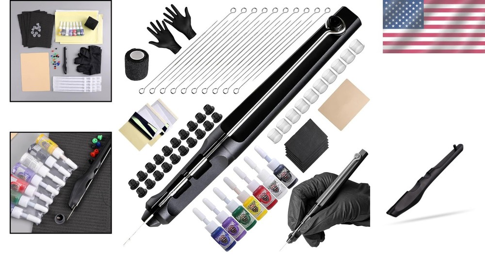 Professional Tattoo Starter Kit: Quality Needles, Vibrant Inks, Safe Tools