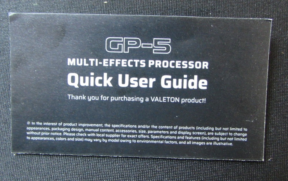 OPEN BOX Valeton GP-5 Valeton super compact multi-effect mini pedal