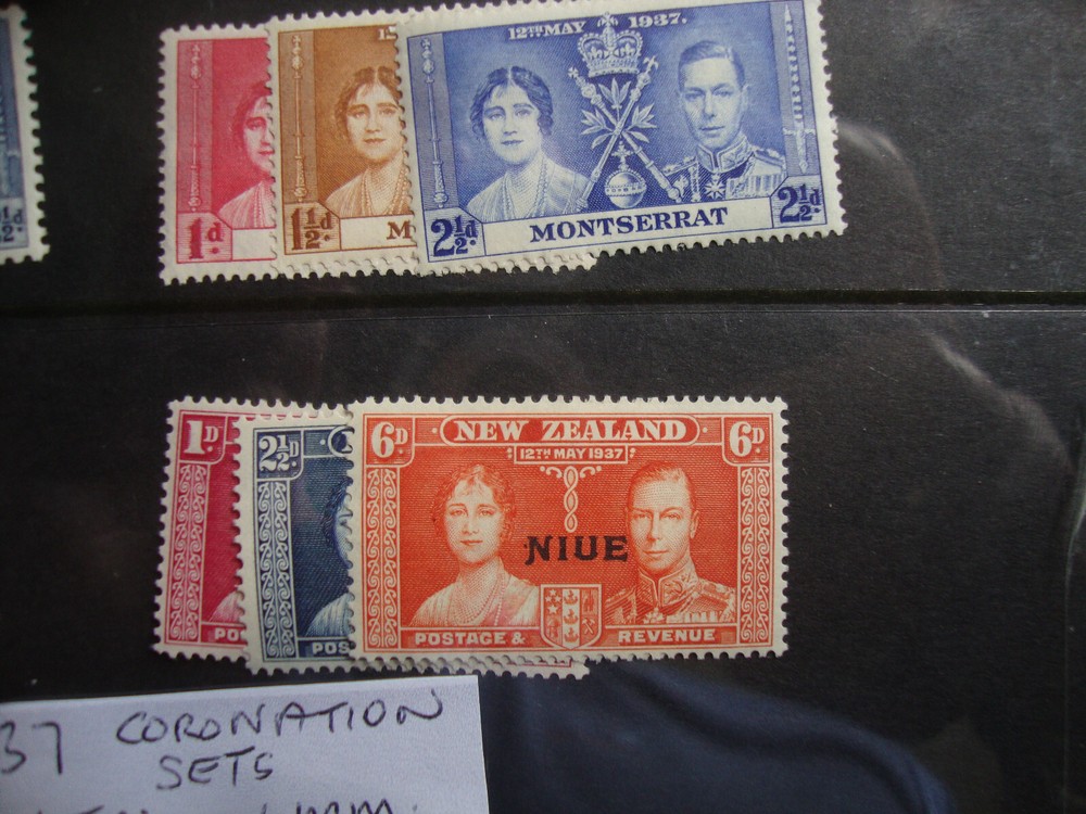 BRITISH COMMONWEALTH 1937 GVI CORONATION - 4 complete sets.