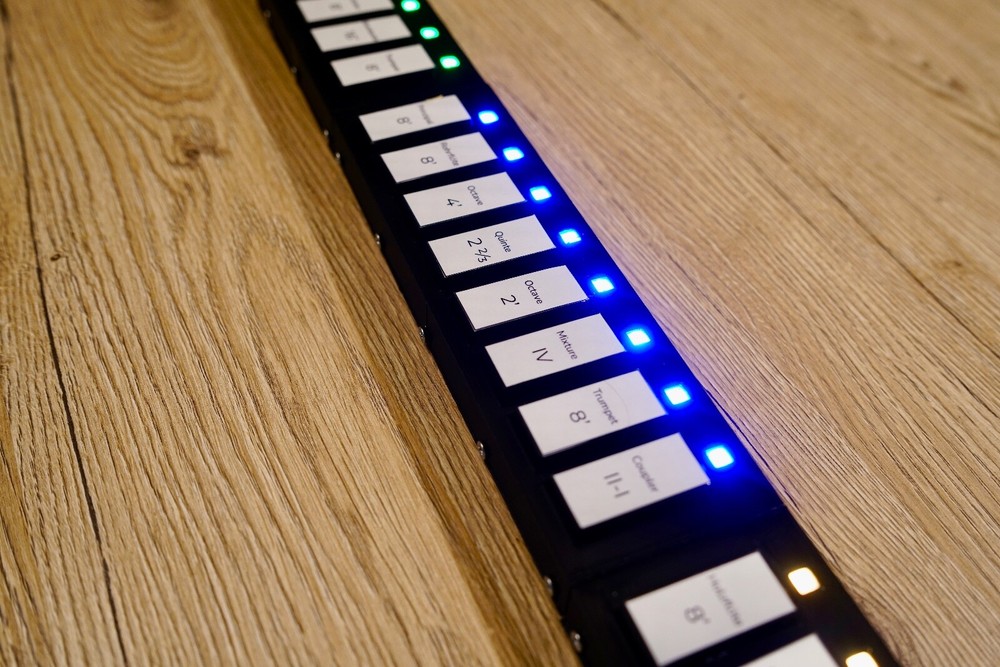 MIDI controler board for virtual pipe organ