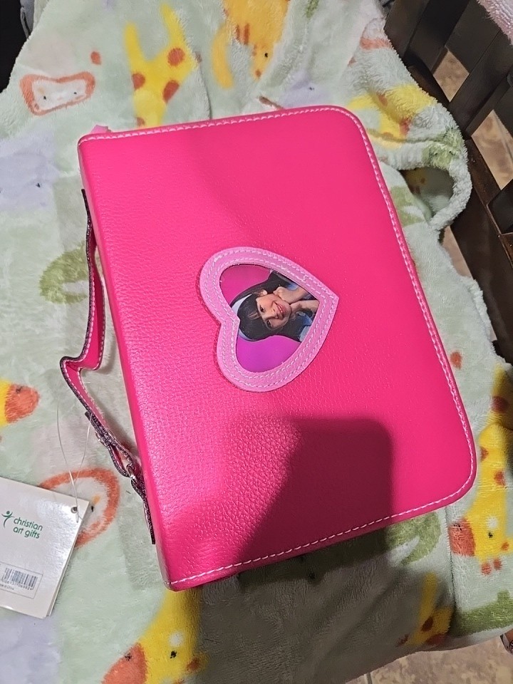 Bible And Book Case Pink Nwt Med