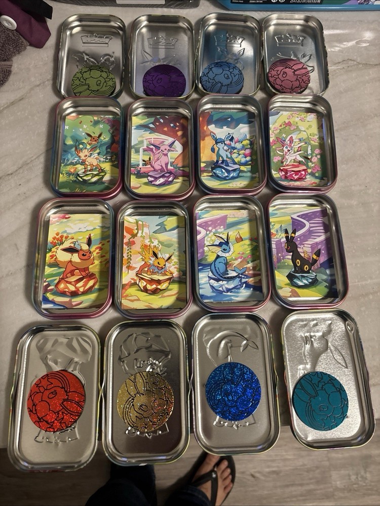 *PICK YOUR TIN* Prismatic Evolutions Mini Tins EMPTY (Includes Coin and Art)