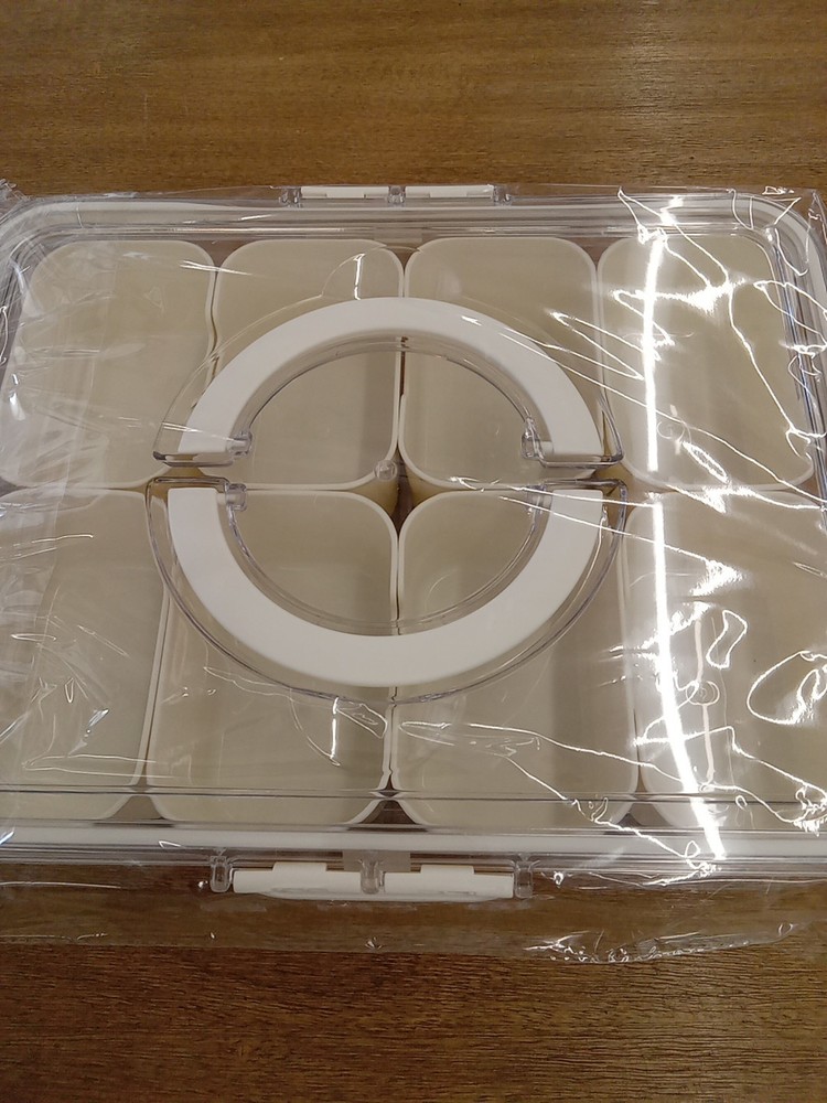 Snack Box & Compartment Organizer Snack Box White