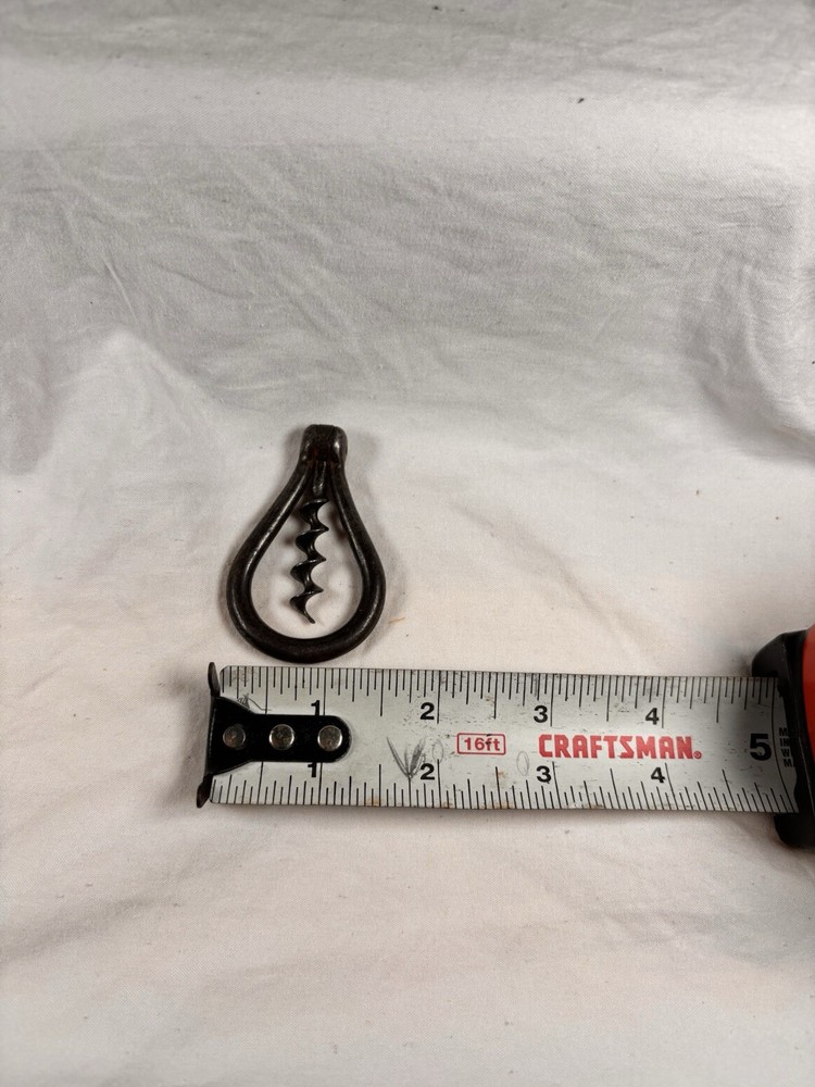 Antique 1800's Folding Iron Travel Corkscrew