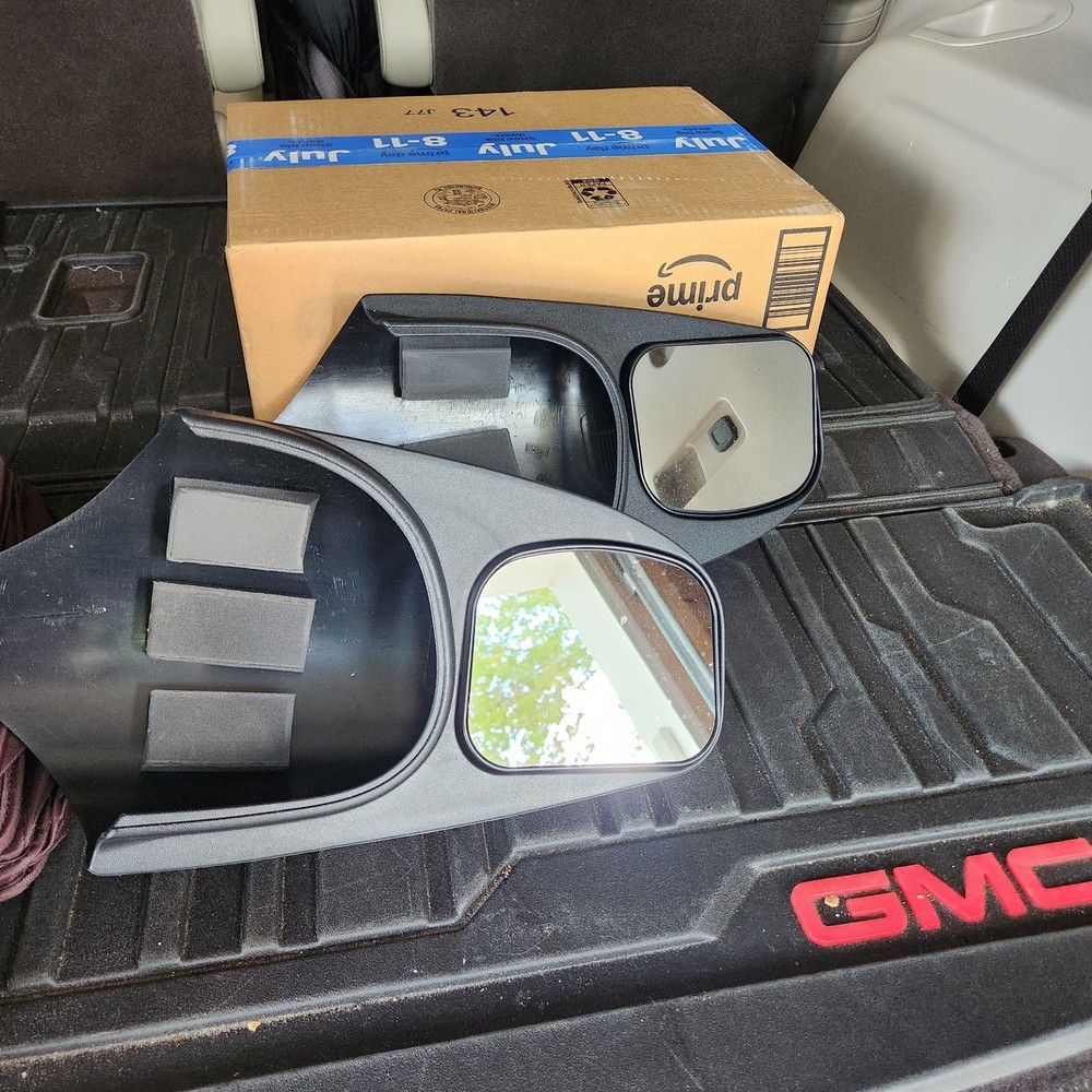 Removable towing mirrors for GMC Canyon, black