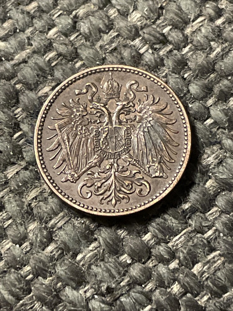 1905 Austria 2 Heller Coin