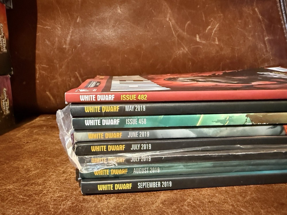 White Dwarf Magazine Lot 8 Issues 2019 Warhammer 40K Games Workshop + Sealed
