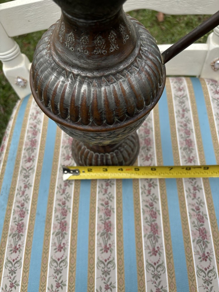 Hand Hammered Ewer Urn Pitcher Turkish Middle Eastern