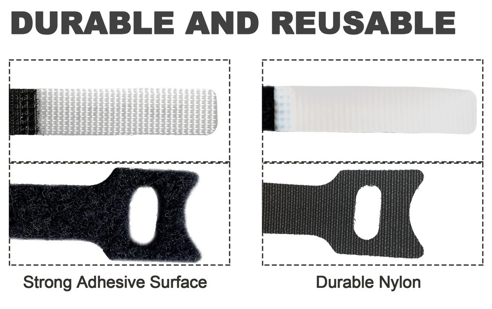 1/2 Write On Cinch Straps Reusable Fastening Cable Straps Identify Quickly Cord