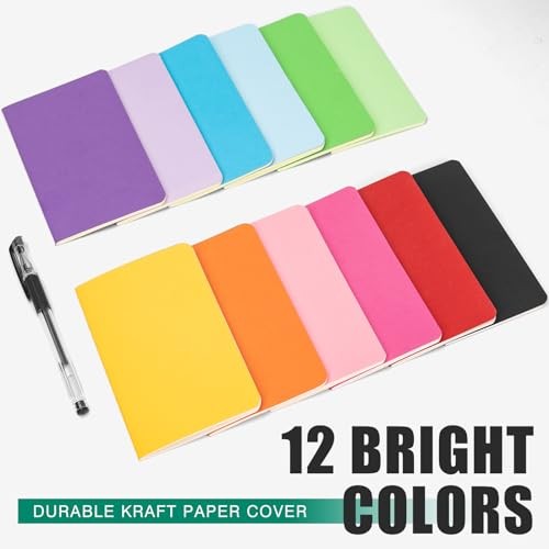 Small Lined Notebooks Bulk Packs Mini Journal Pocket Notepads Set Colorful 60