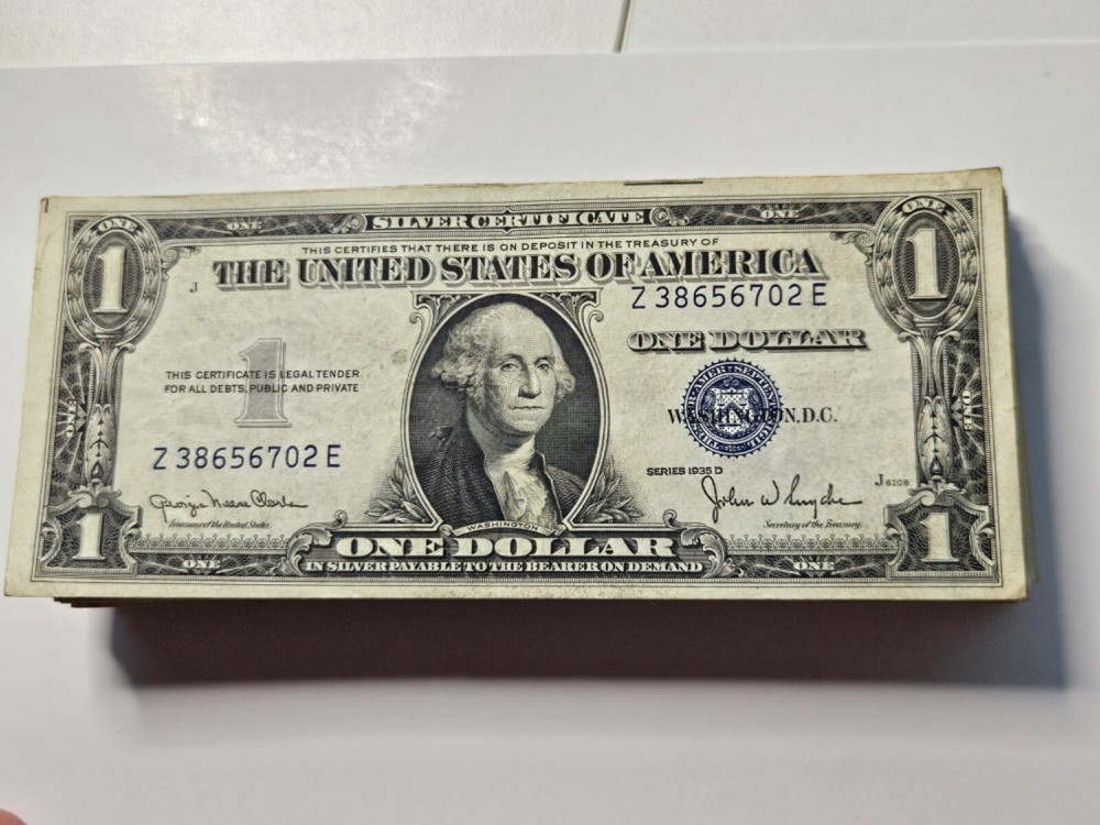 SERIES 1935 / 1957 $1 SILVER CERTIFICATE NOTE VF-AU+