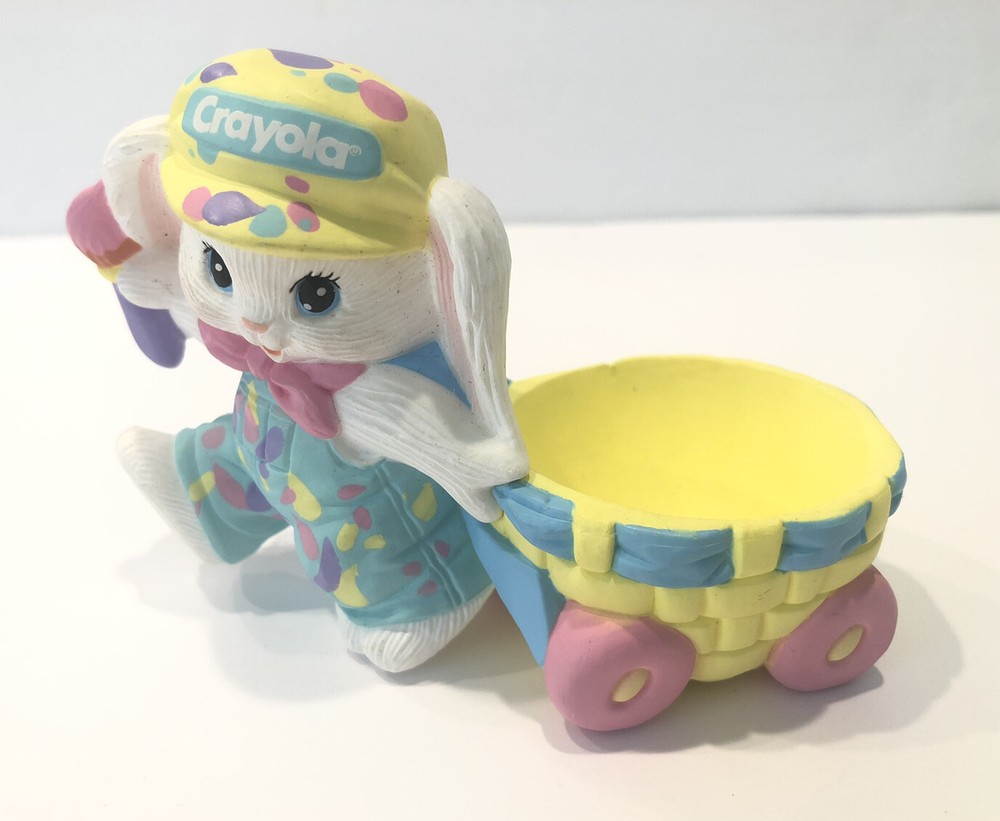 Binney & Smith Hallmark Cards Crayola Easter Bunny Figurine 1990 Anthropomorphic