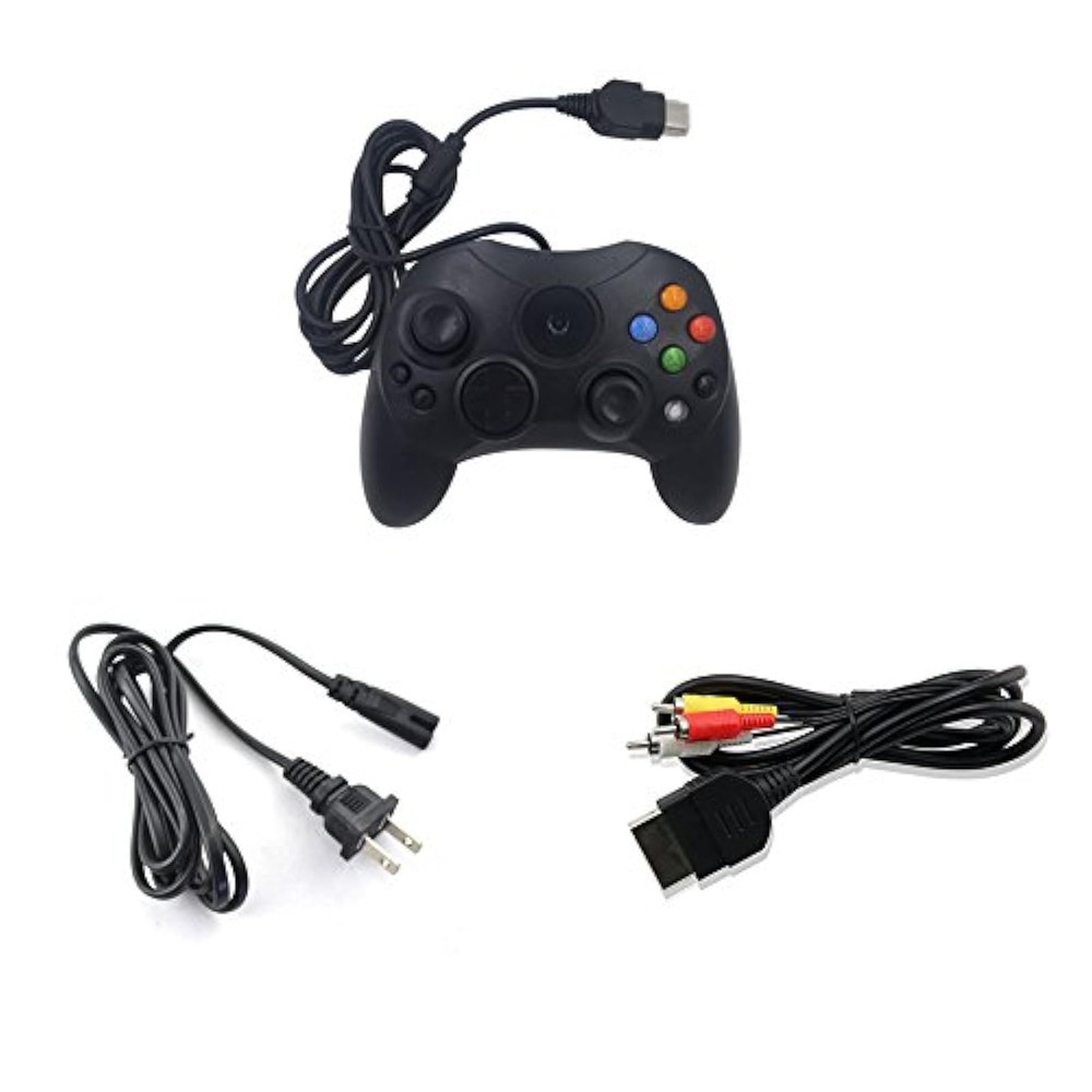 Original Xbox Controller AC Adapter AV Cable Bundle