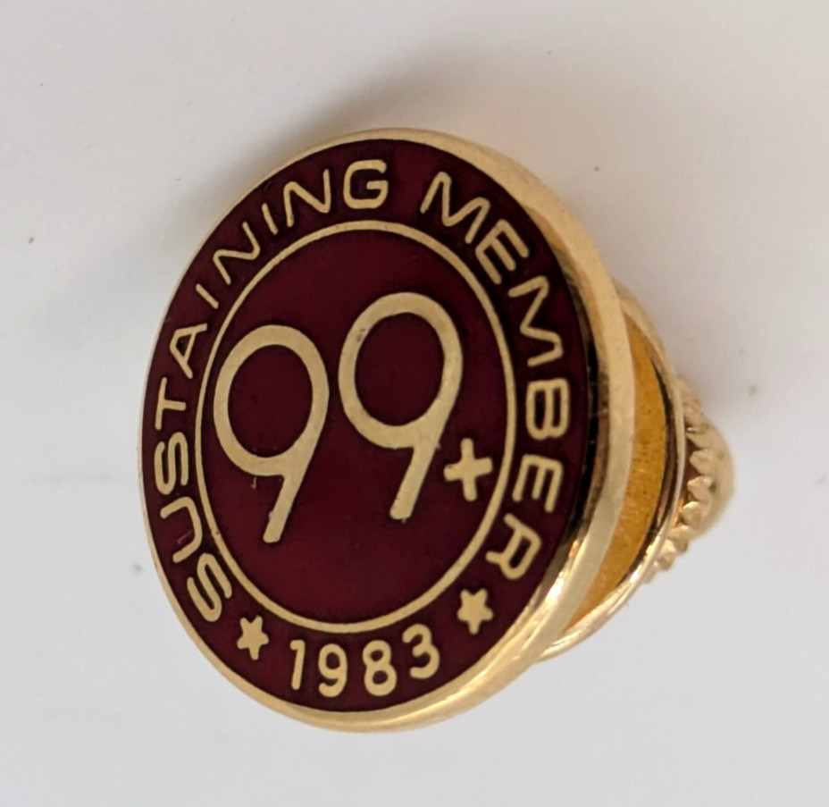 Sustaining Member 99+ 1983 Small Tack Lapel Pin