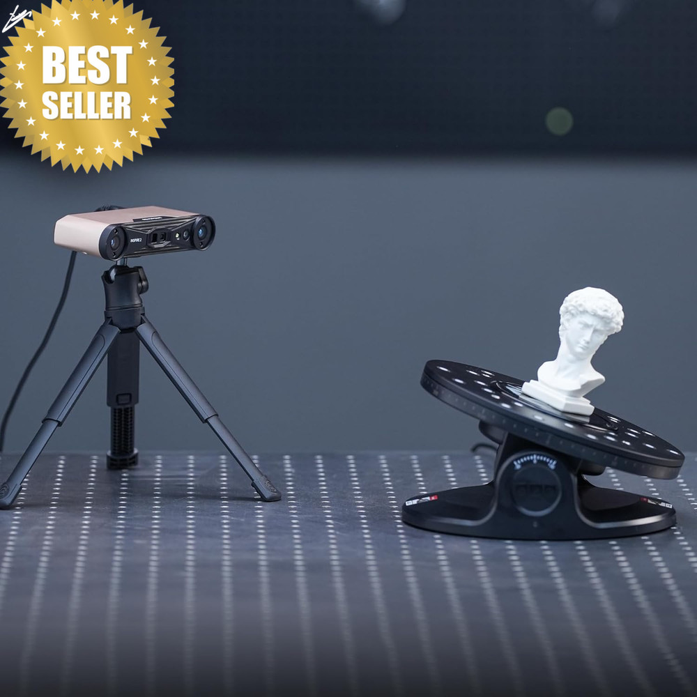 3D Scanning Turntable Dual Axis Motorized Platform Precision Small Objects