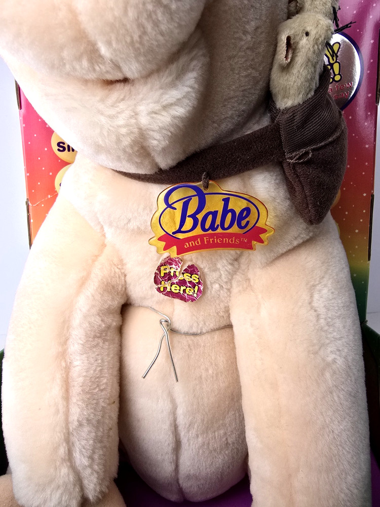 Equity Toys Interactive Babe & Friends Talking Pig Original Box & Access. Works
