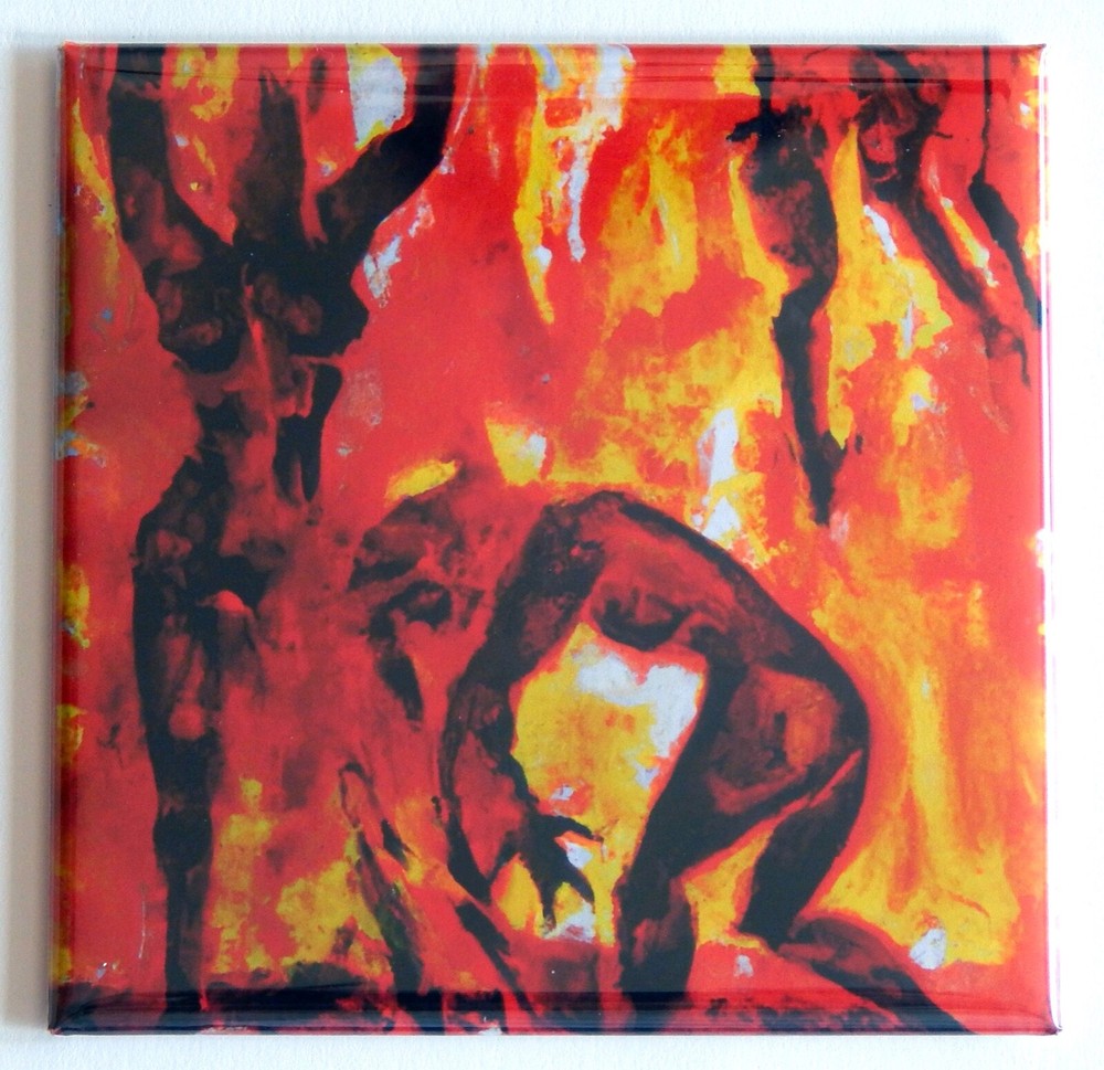 Women Dancing in Hell FRIDGE MAGNET style A