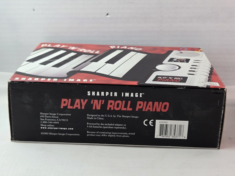 Sharper Image Play ‘N' Roll Portable Piano Electronic Keyboard Tested Working
