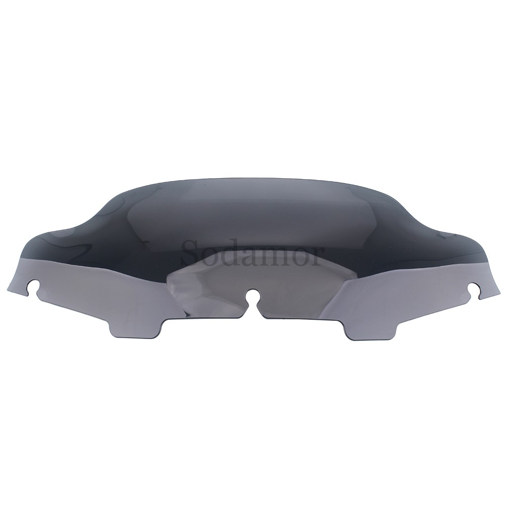 6" Smoke Wave Windshield Windscreen For Harley Touring Electra Glide 1996-2013