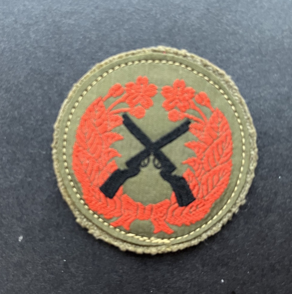 ORIGINAL WWII JAPANESE MARKSMAN SPECIALTY Patch insignia tab