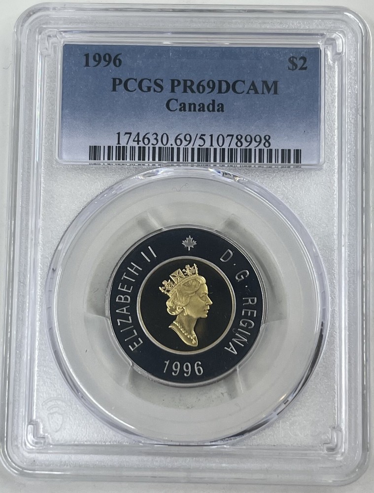 1996 $2 PCGS PR69DCAM Canada