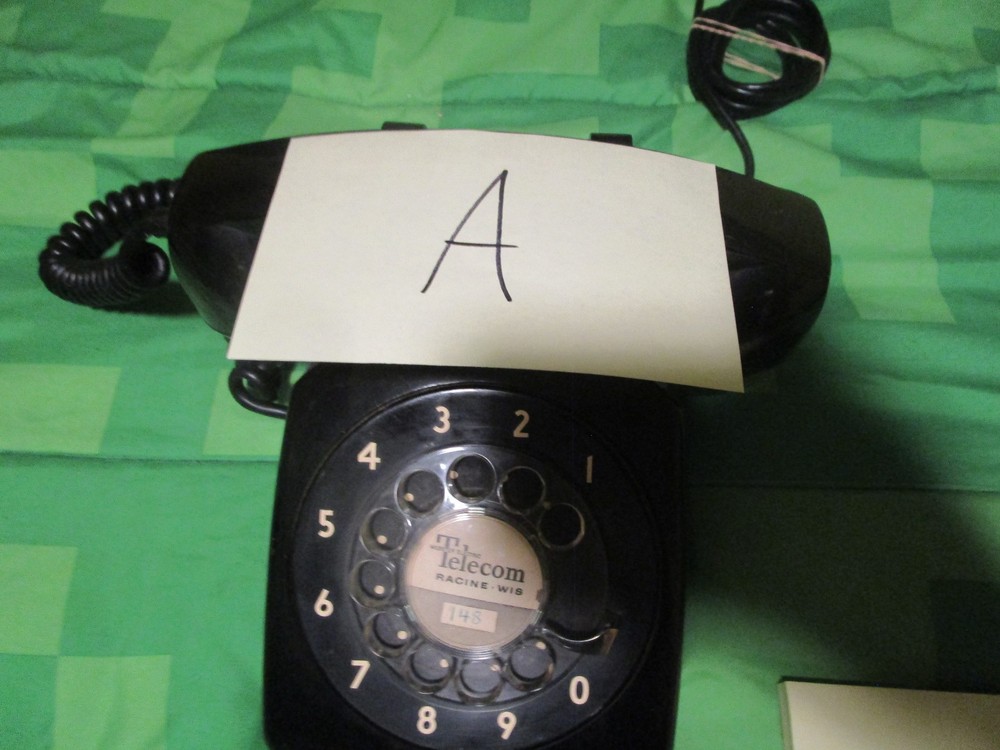 Black Rotary Telephone (A)