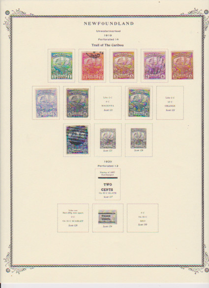 Canada Pre-Confederation Pages with Stamps